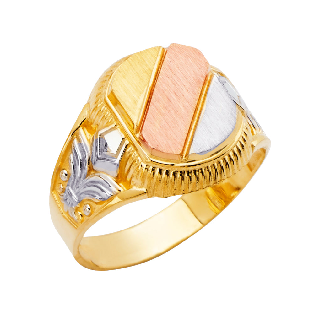 14K Yellow Gold Men's, Signet & Nugget Ring - RG2720