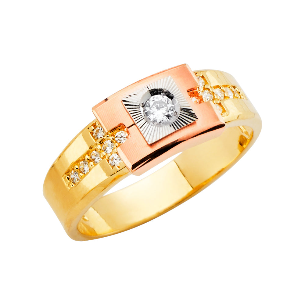 14K Yellow Gold Men's, Signet & Nugget Ring - RG2724