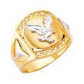14K Yellow Gold Men's, Signet & Nugget Ring - RG2725