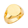 14K Yellow Gold Men's, Signet & Nugget Ring - RG2726