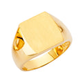 14K Yellow Gold Men's, Signet & Nugget Ring - RG2727