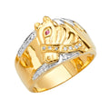 14K Yellow Gold Men's, Signet & Nugget Ring - RG2739
