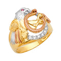 14K Yellow Gold Men's, Signet & Nugget Ring - RG2741