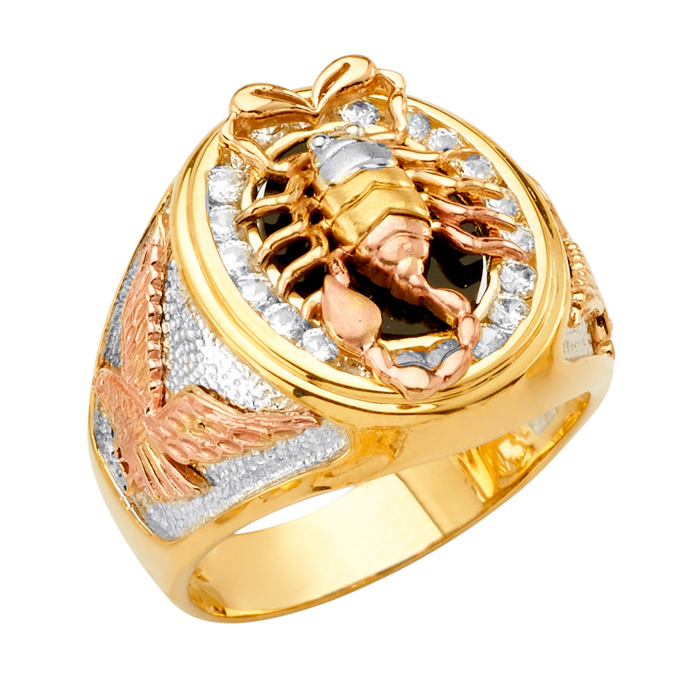 14K Yellow Gold Men's, Signet & Nugget Ring - RG2742
