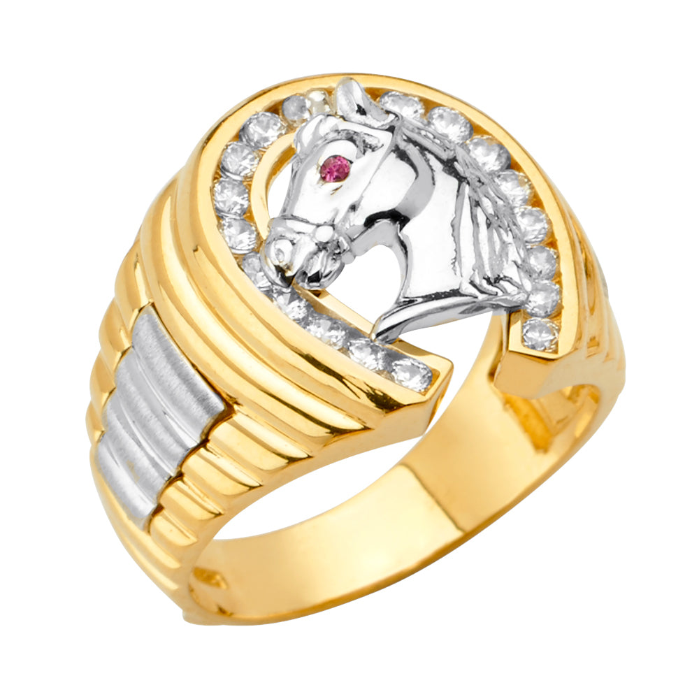 14K Yellow Gold Men's, Signet & Nugget Ring - RG2745