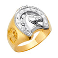 14K Yellow Gold Men's, Signet & Nugget Ring - RG2750