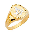 14K Yellow Gold Men's, Signet & Nugget Ring - RG2754