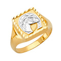 14K Yellow Gold Men's, Signet & Nugget Ring - RG2756