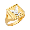 14K Yellow Gold Men's, Signet & Nugget Ring - RG2757