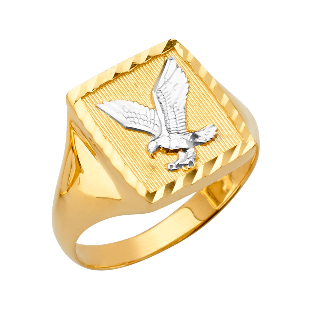 14K Yellow Gold Men's, Signet & Nugget Ring - RG2757