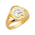 14K Yellow Gold Men's, Signet & Nugget Ring - RG2758