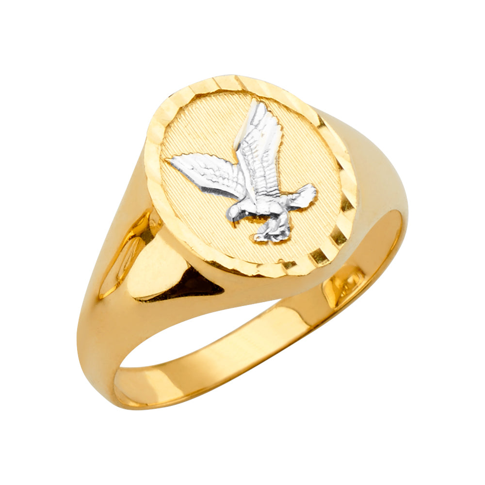 14K Yellow Gold Men's, Signet & Nugget Ring - RG2759