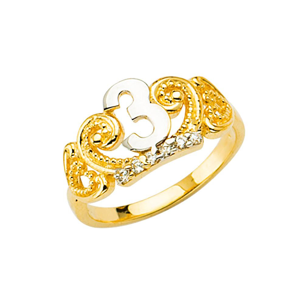 14K Yellow Gold Baby & Junior Ring - RG2760
