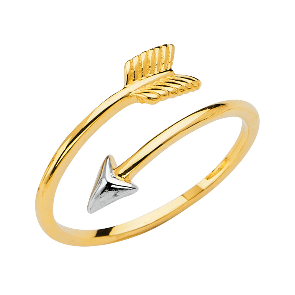 14K Yellow Gold Butterfly, Animal & Lucky Ring - RG2765