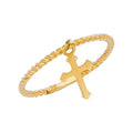 14K Yellow Gold Religious, 15 Años & Crown Ring - RG2769