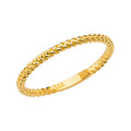 14K Yellow Gold CZ Wedding & Eternity Band - RG2789