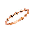 14K Yellow Gold Flower, Heart & Light Ring - RG2794