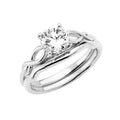 14K Yellow Gold CZ Bridal Set - RG2809 - Image 2810