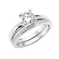 14K Yellow Gold CZ Bridal Set - RG2813 - Image 2814