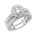 14K Yellow Gold CZ Bridal Set - RG2867 - Image 2868