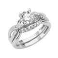 14K Yellow Gold CZ Bridal Set - RG2879 - Image 2880