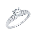 14K Yellow Gold CZ Engagement Ring - RG2887