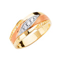 14K Yellow Gold CZ Trio Set - RG2889
