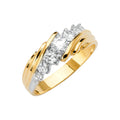 14K Yellow Gold CZ Trio Set - RG2892