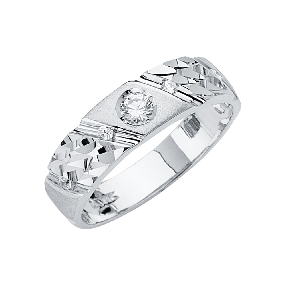 14K Yellow Gold CZ Trio Set - RG2898
