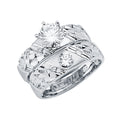 14K Yellow Gold CZ Trio Set - RG2899 - Image 2900