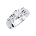 14K Yellow Gold CZ Trio Set - RG2901