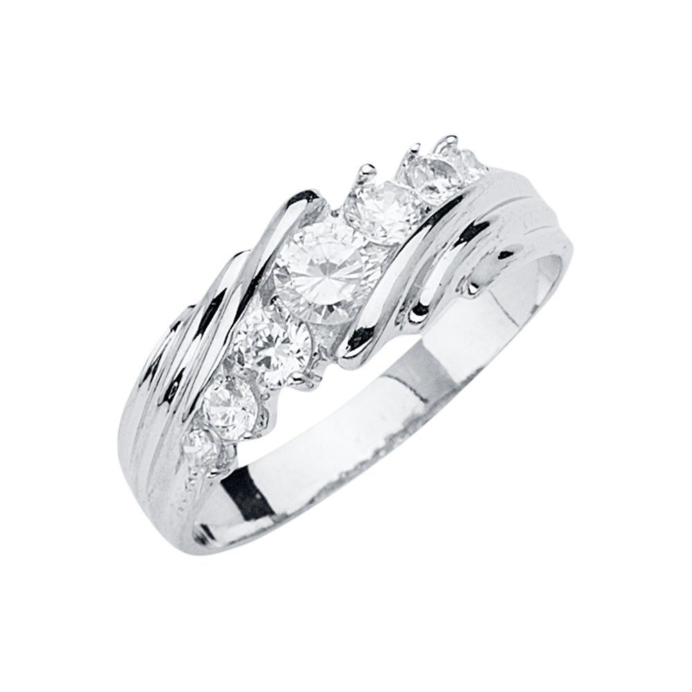 14K Yellow Gold CZ Trio Set - RG2901