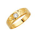14K Yellow Gold CZ Trio Set - RG2910
