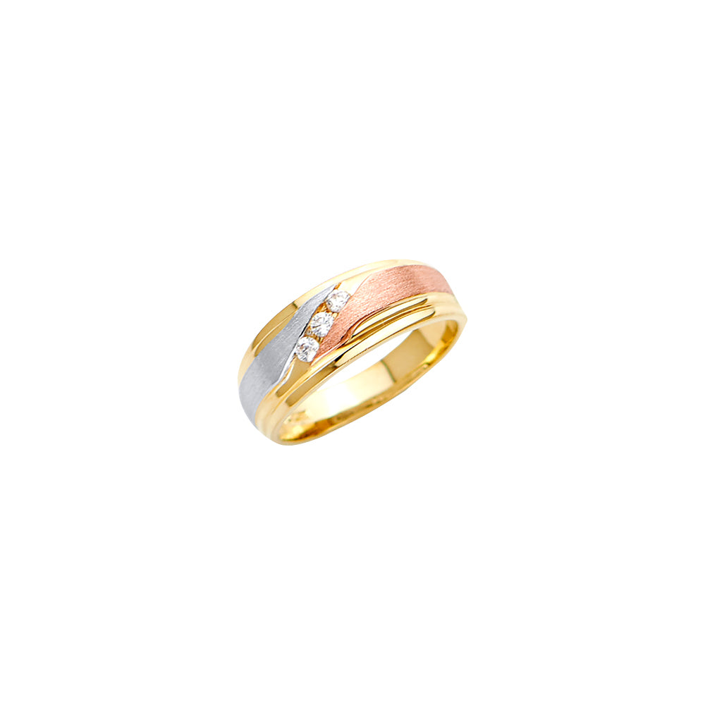 14K Yellow Gold CZ Trio Set - RG2955