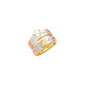 14K Yellow Gold CZ Trio Set - RG2960