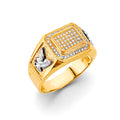 14K Yellow Gold Men's, Signet & Nugget Ring - RG2964