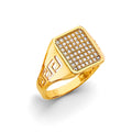14K Yellow Gold Men's, Signet & Nugget Ring - RG2967