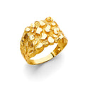 14K Yellow Gold Men's, Signet & Nugget Ring - RG2969