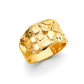 14K Yellow Gold Men's, Signet & Nugget Ring - RG2970