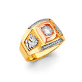 14K Yellow Gold Men's, Signet & Nugget Ring - RG2975