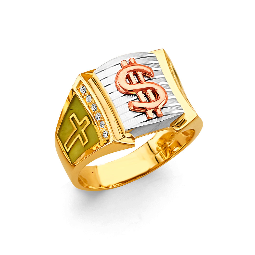 14K Yellow Gold Men's, Signet & Nugget Ring - RG2976