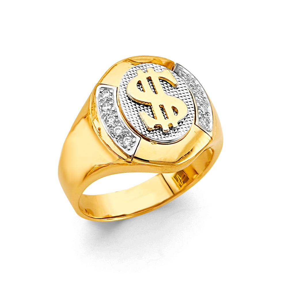 14K Yellow Gold Men's, Signet & Nugget Ring - RG2977