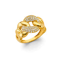 14K Yellow Gold Fancy CZ & Mother's Ring - RG2980