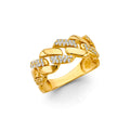 14K Yellow Gold Fancy CZ & Mother's Ring - RG2981