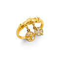 14K Yellow Gold Fancy CZ & Mother's Ring - RG2983