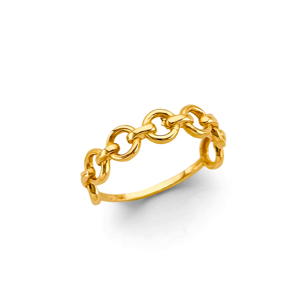 14K Yellow Gold Fancy CZ & Mother's Ring - RG2989