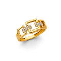 14K Yellow Gold Fancy CZ & Mother's Ring - RG2993