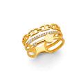 14K Yellow Gold Fancy CZ & Mother's Ring - RG2995
