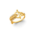 14K Yellow Gold Fancy CZ & Mother's Ring - RG2998