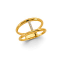 14K Yellow Gold Fancy CZ & Mother's Ring - RG3011